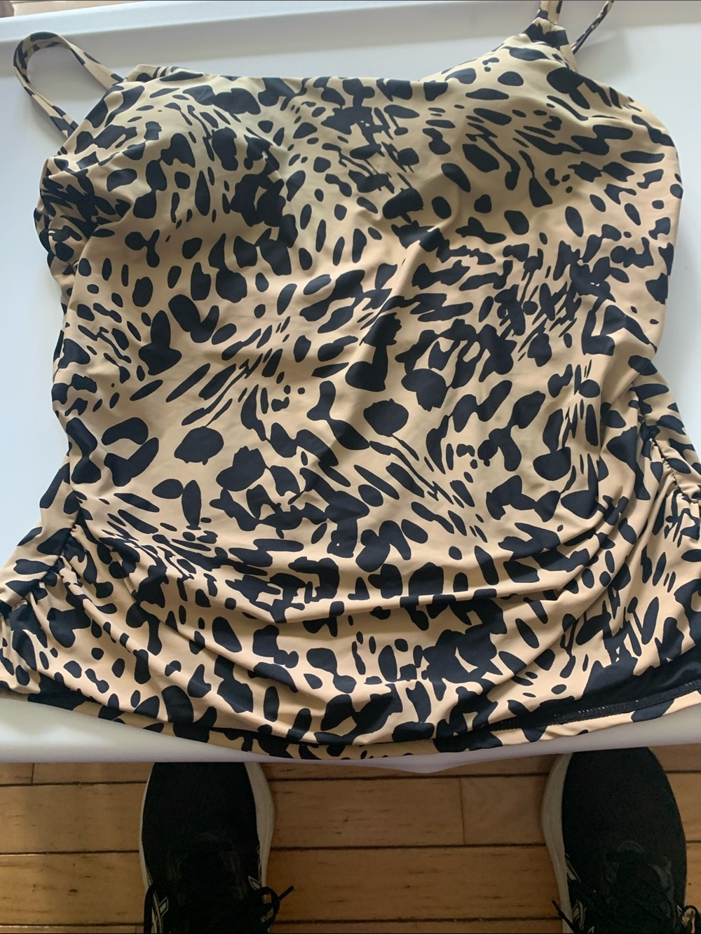 Jantzen leopard print Tankini top size 14